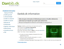 Tablet Screenshot of danbib.dk